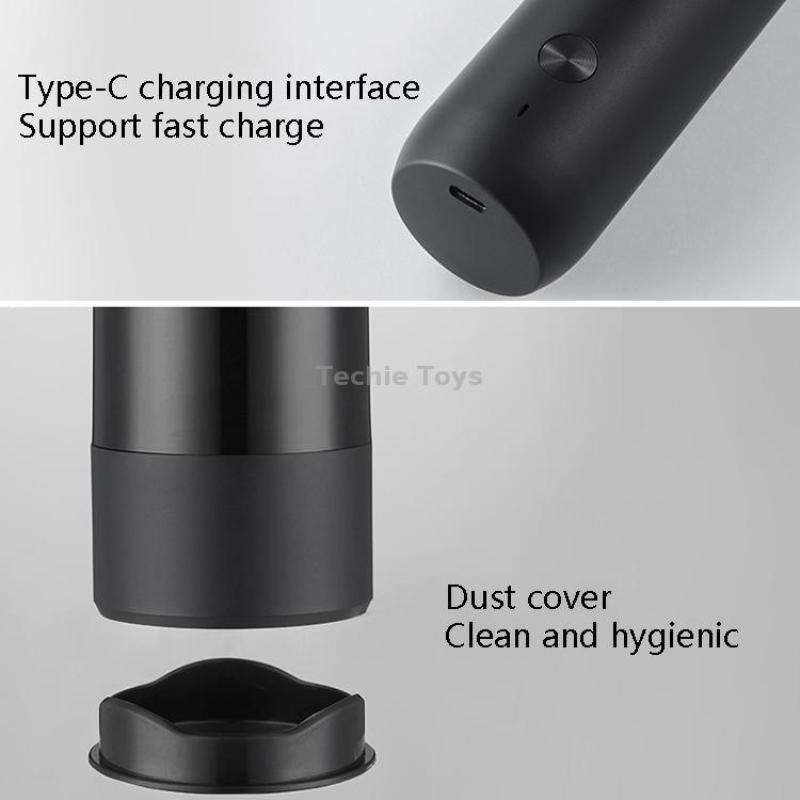 BY800 Electric Black Pepper Grinder Charge-Type Pepper Sea Salt Seasoning Grinder(Agate Red)