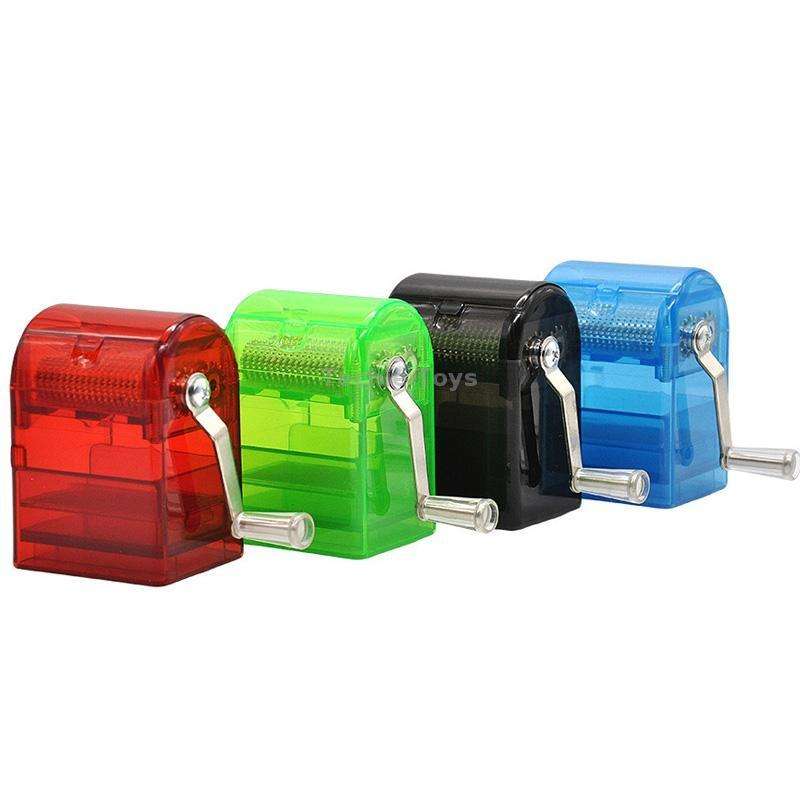 MYQ-053 Hand-cranked Cigarette Grinder Cigarette Puller Plastic Drawer Grinder(Red)