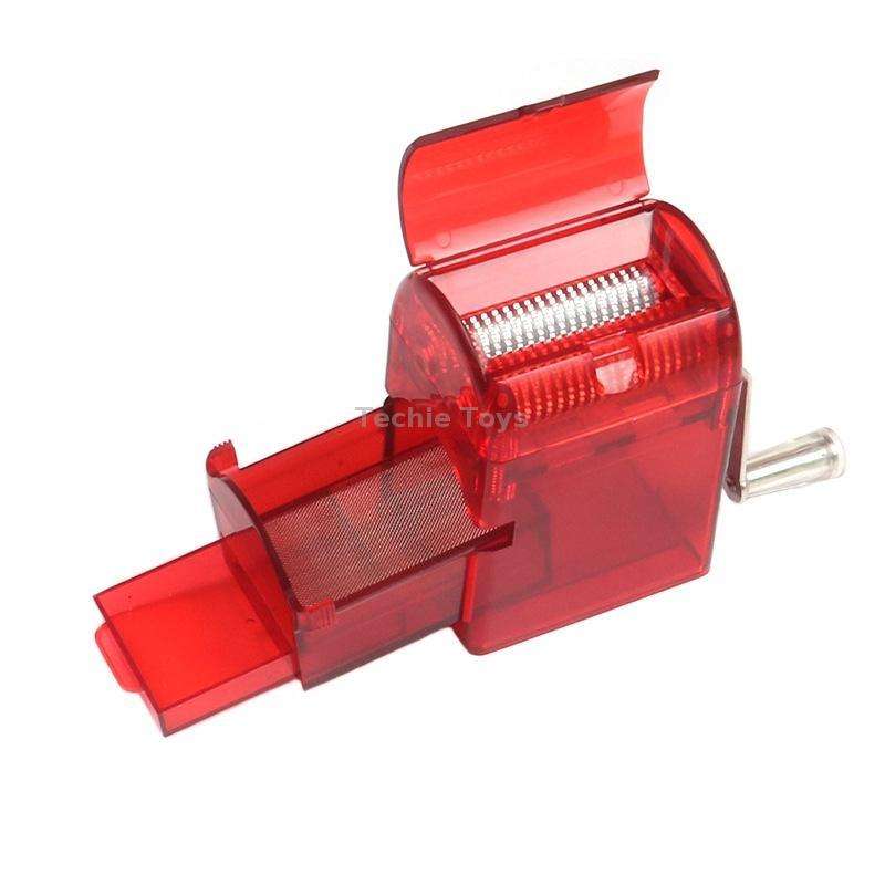 MYQ-053 Hand-cranked Cigarette Grinder Cigarette Puller Plastic Drawer Grinder(Red)