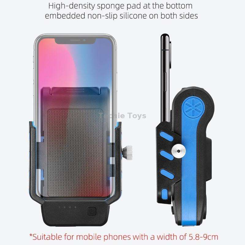 BG-2021 Bicycle Front Light 4 In 1 Mobile Phone Holder Horn Light Mountain Bike Front Light, Colour: