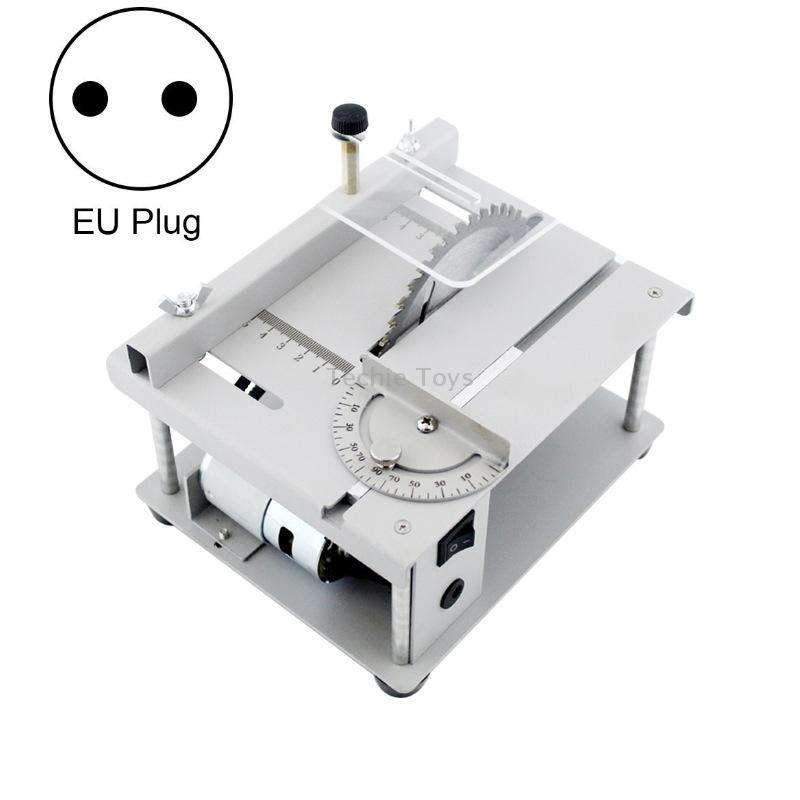 150W Miniature Precision Table Saw Mini Chainsaw Portable Woodworking Sliding Table Saw Multifunctio