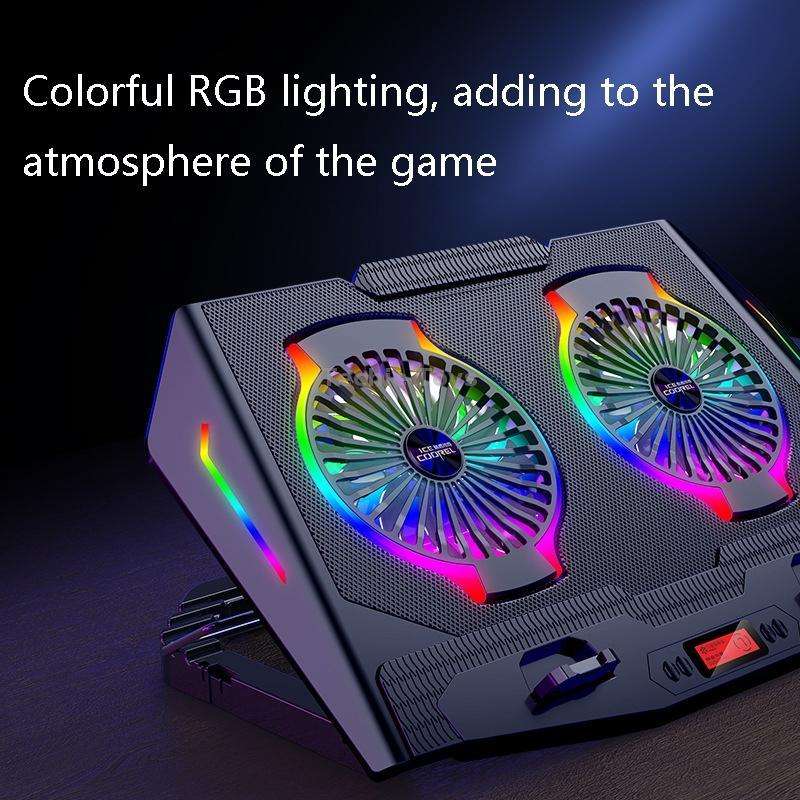 ICE COOREL USB Laptop Radiator Computer Mute Cooling Bracket, Colour: N9 Standard Version (Gray)