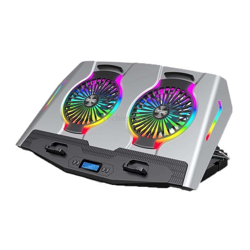 ICE COOREL USB Laptop Radiator Computer Mute Cooling Bracket, Colour: N9 Standard Version (Silver)