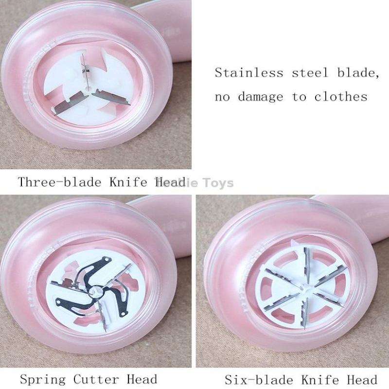 Rechargeable Hair Ball Trimmer Shaving Pompom, Colour: White Three-blade Knife Head