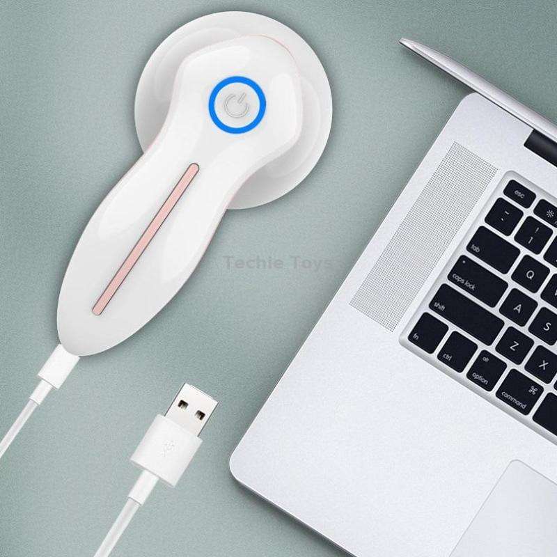 Rechargeable Hair Ball Trimmer Shaving Pompom, Colour: White Three-blade Knife Head
