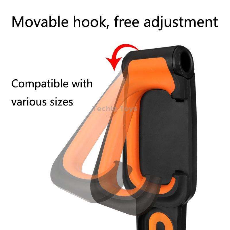BG-R16 Bicycle Folding Wall Movable Hook Bicycle Mountain Bike Display Rack Parking Rack(Black White