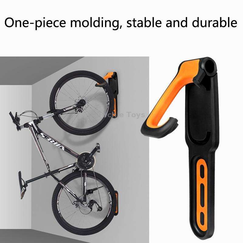 BG-R16 Bicycle Folding Wall Movable Hook Bicycle Mountain Bike Display Rack Parking Rack(Black White