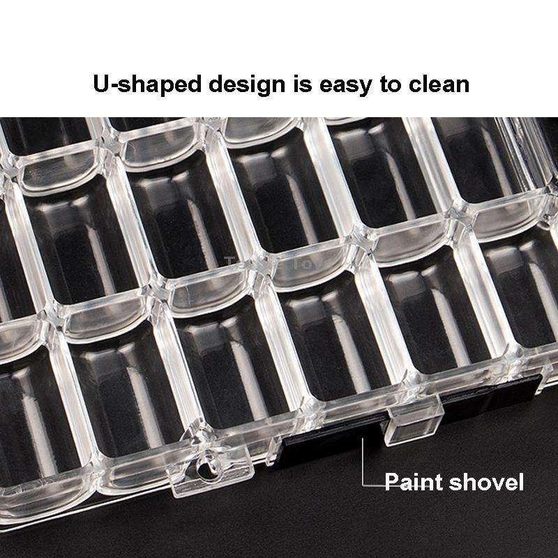Water Color Moisturizing Color Box Leak-Proof Sealed Sketch Paint Box, Style: 24 Grids Classica