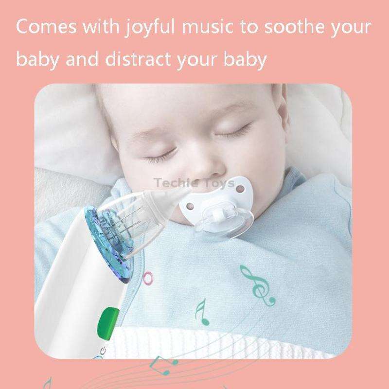 FY-B202 Electric Baby Nasal Aspirator Baby Mouth-suction Nose Cleaner(White)