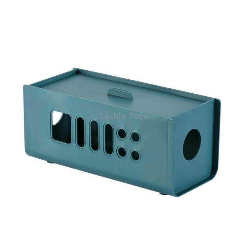XM009 Plastic Plug-In Electric Wire Storage Box Power Board Wire Clip Box Charger Storage Finishing