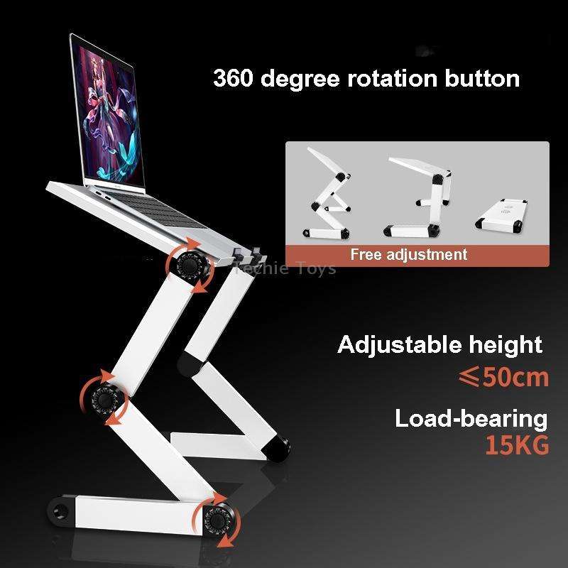 Oatsbasf Folding Computer Desk Laptop Stand Foldable Lifting Heightening Storage Portable Rack,Style