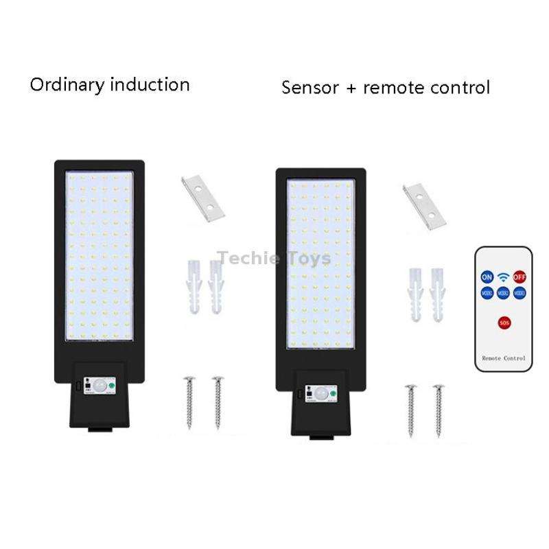 LED Solar Street Lamp Human Body Induction Road Lighting Household Outdoor Garden Light, Style: Body