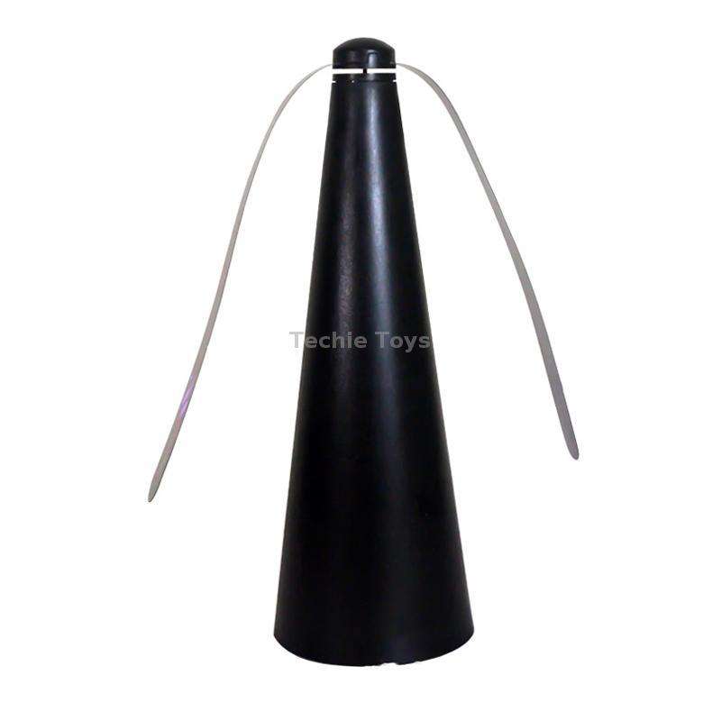 Outdoor Multi-Function Fan Leaf Fly Repeller Automatic Fly Trap Mosquito Repellent Fan(Black)