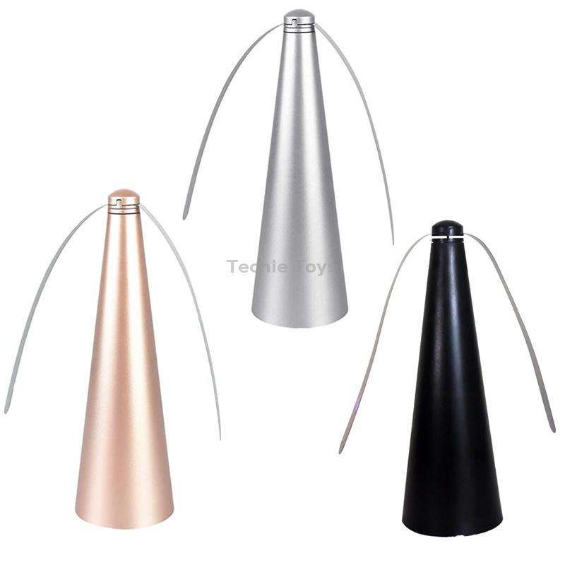 Outdoor Multi-Function Fan Leaf Fly Repeller Automatic Fly Trap Mosquito Repellent Fan(Black)