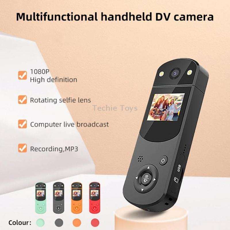 D2 HD 1080P Multi-Function Digital Video Camera Sports DV Camera Live Computer Camera Recorder(Black