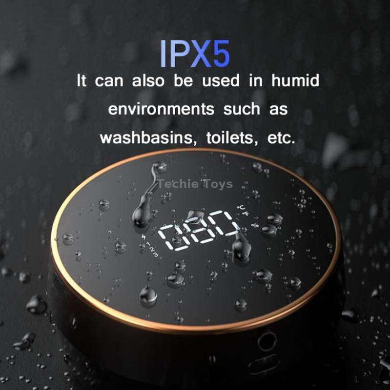 W1 Wall-Mounted Smart Infrared Sensor USB Charging Foam Soap Dispenser(Black)