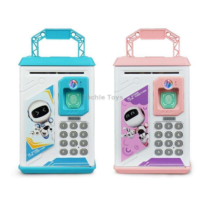 Children Cartoon Simulation Human Face Fingerprint Music Chinese British Switch Piggy Bank, Specific