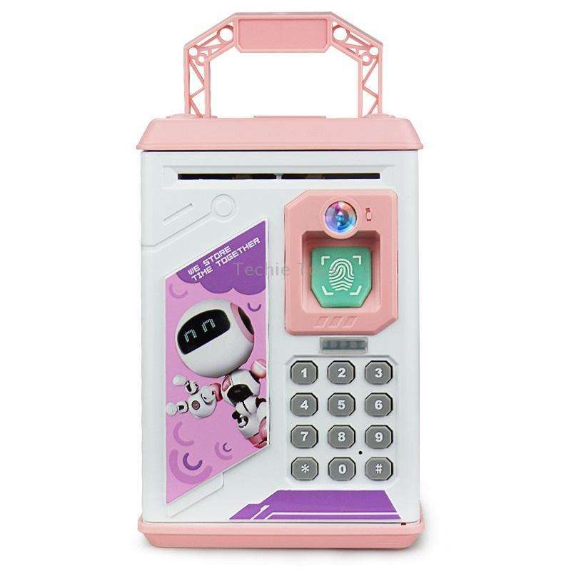 Children Cartoon Simulation Human Face Fingerprint Music Chinese British Switch Piggy Bank, Specific