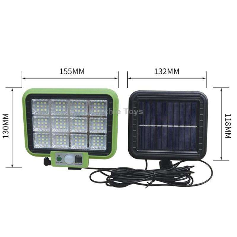12 x 9 LED Outdoor Waterproof Solar Split Type Wall Light Human Induction Garden Corridor Household