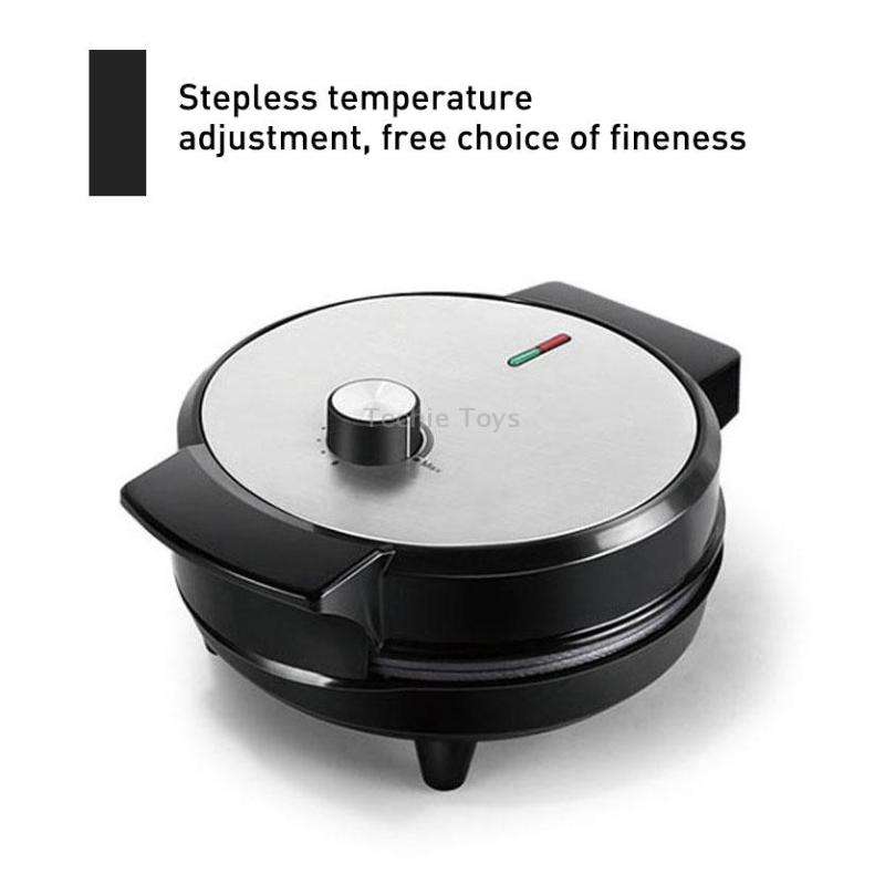1000W Waffle Maker Breakfast Bread Maker Sandwich Maker Temperature Adjustable Electric Baking Pan(E