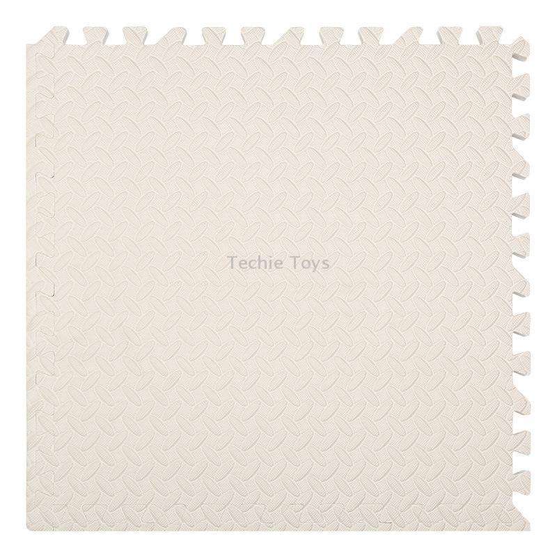 10 PCS Household Children Bedroom Stitching Leaf Pattern Thick Foam Crawling Mat, Size: 30x2.5cm(Bei