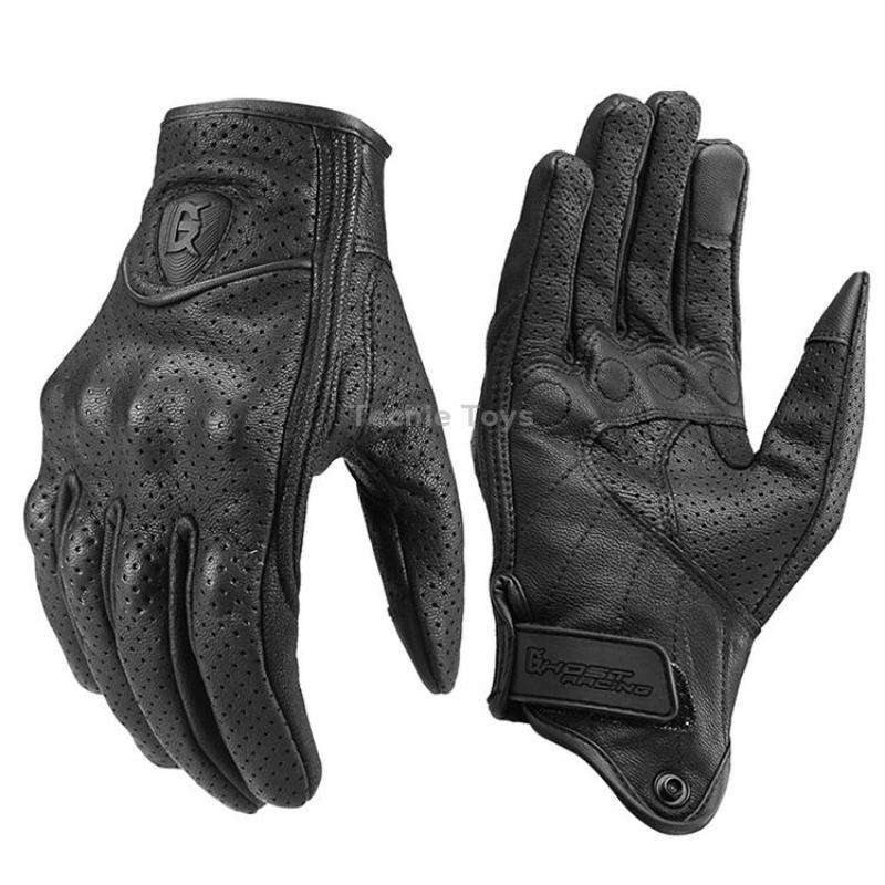 GHOST RACING GR-ST06 Breathable Touch Screen Motorcycle Riding Leather Gloves Anti-Fall Locomotive G