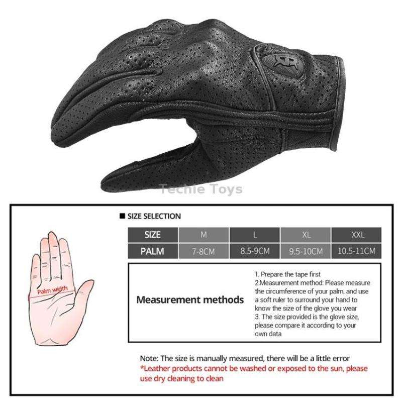 GHOST RACING GR-ST06 Breathable Touch Screen Motorcycle Riding Leather Gloves Anti-Fall Locomotive G