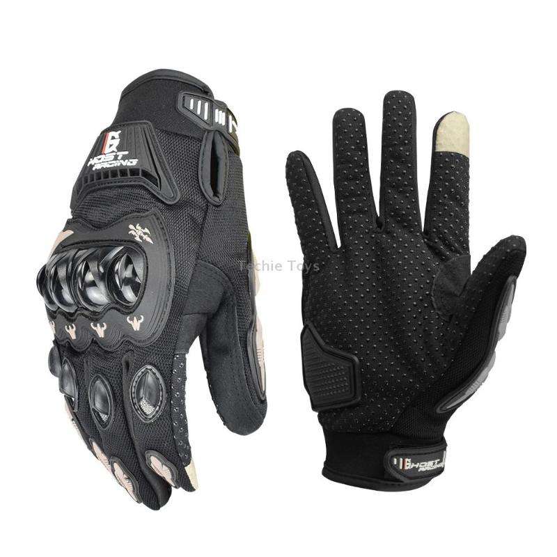 GHOST RACING GR-ST04 Motorcycle Gloves Anti-Fall Full Finger Riding Touch Gloves, Size: M(Green)