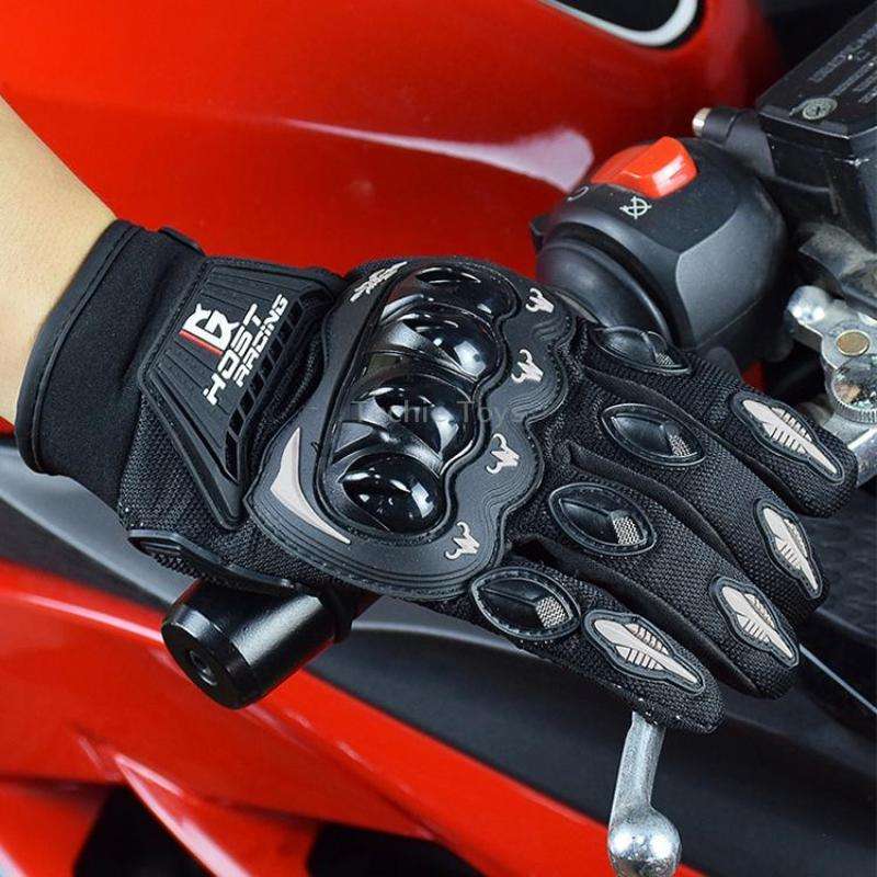 GHOST RACING GR-ST04 Motorcycle Gloves Anti-Fall Full Finger Riding Touch Gloves, Size: M(Green)