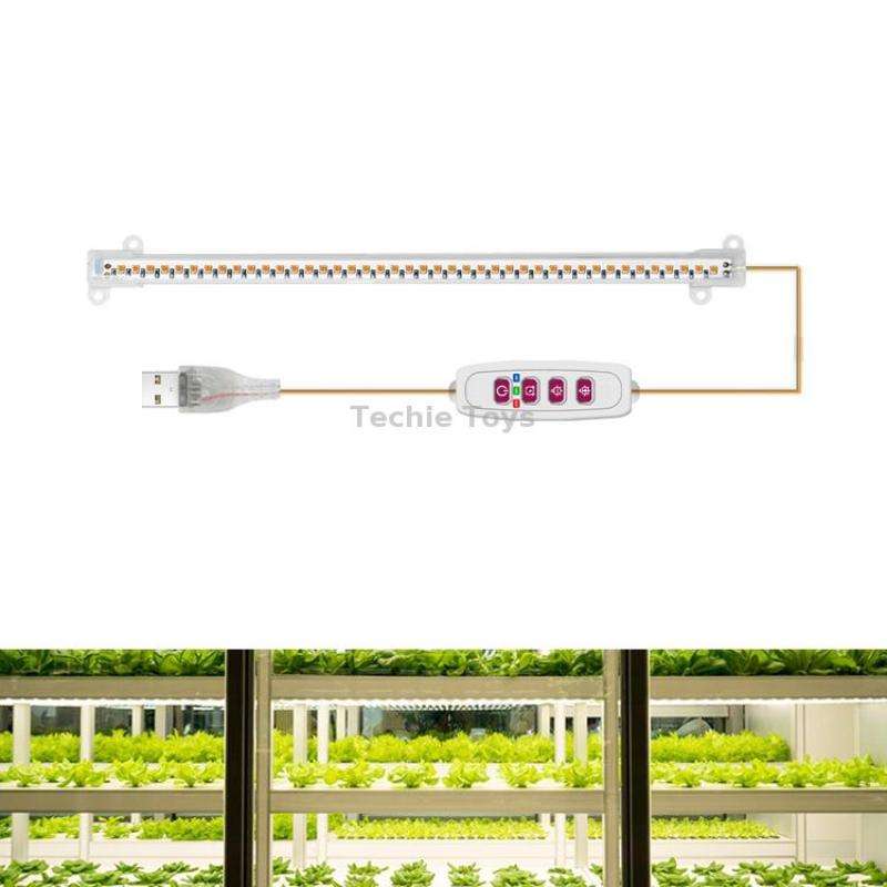 LED Plant Growth Lamp Time Potted Plant Intelligent Remote Control Cabinet Light, Style: 30cm One He