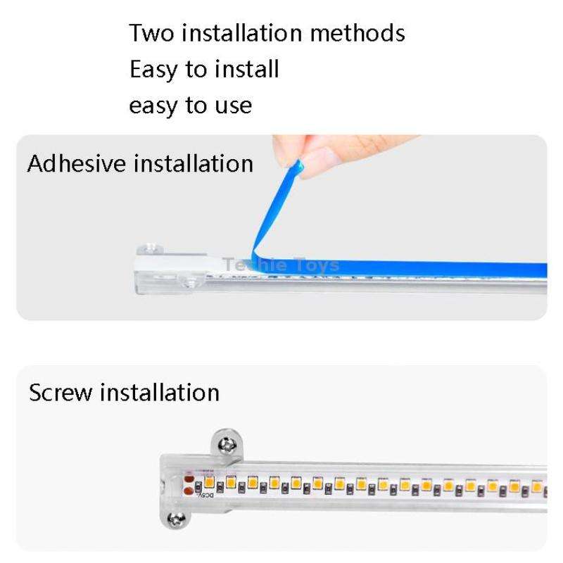 LED Plant Growth Lamp Time Potted Plant Intelligent Remote Control Cabinet Light, Style: 30cm Two He