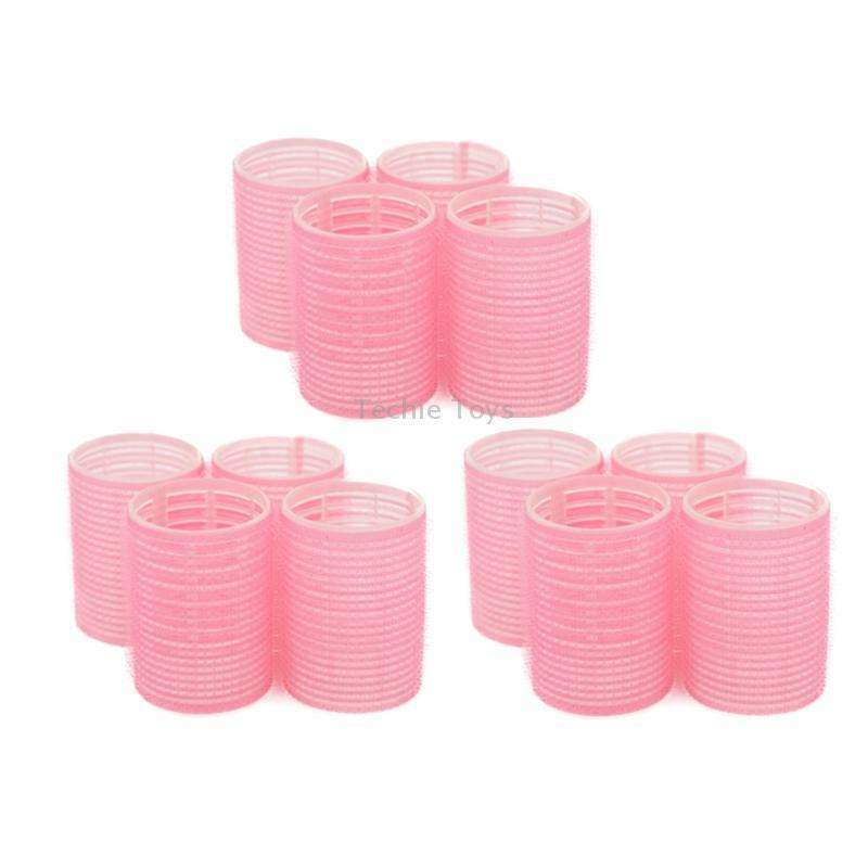 12 PCS/Set Self-Adhesive Curling Iron Hair Core Fluffy Hairdressing ToolRandom Colour