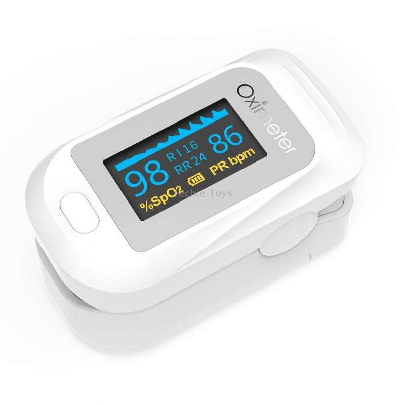 JZ-133R Finger Pulse Oximeter Finger-Type Blood Oxygen Saturation Monitor, Colour: White(English Man