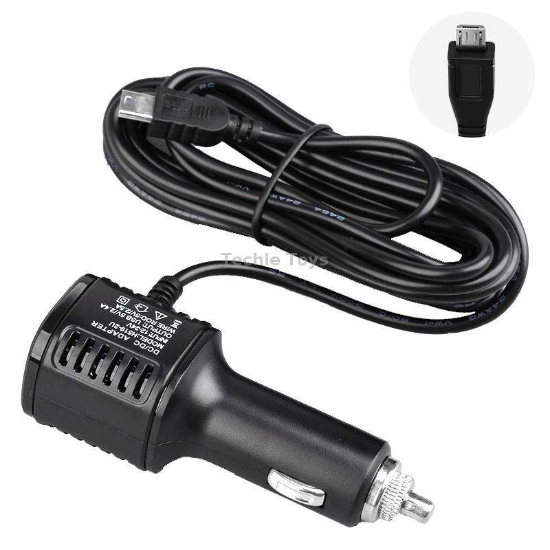 H519 Car Charger Driving Recorder Power Cord Dual USB With Display Charging Line, Specification: Mic