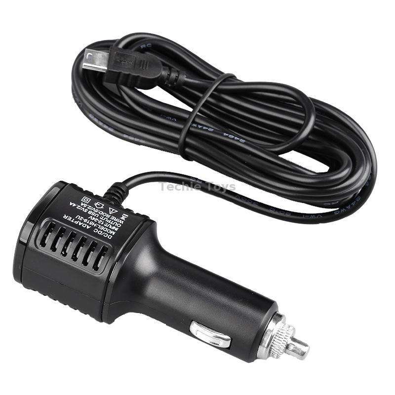 H519 Car Charger Driving Recorder Power Cord Dual USB With Display Charging Line, Specification: Mic