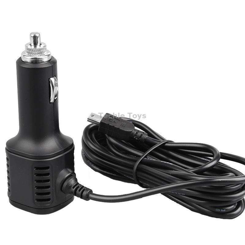 H519 Car Charger Driving Recorder Power Cord Dual USB With Display Charging Line, Specification: Mic