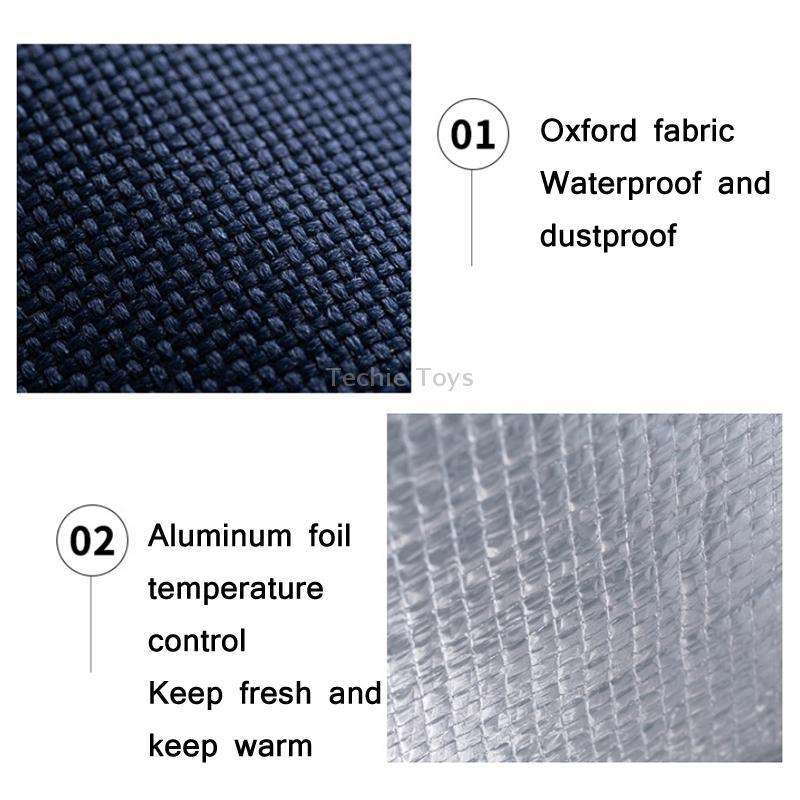 Thickened Aluminum Foil Insulation Lunch Box Bag Waterproof Portable Meal Bag, Specification: 20x23x