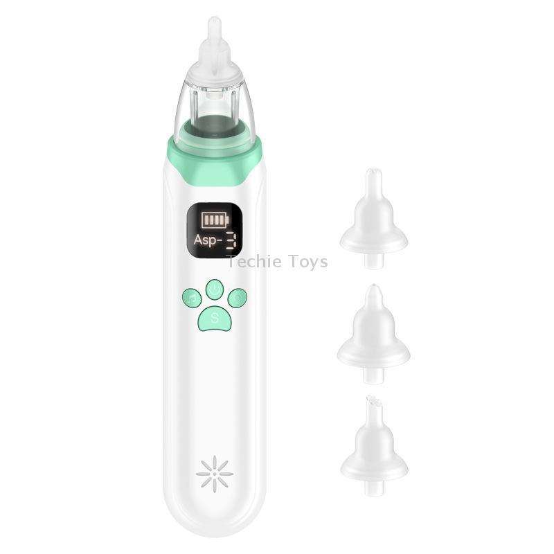 Infant Electric Nasal Aspirator With 3-gear Adjustable Nasal Clearer(White)