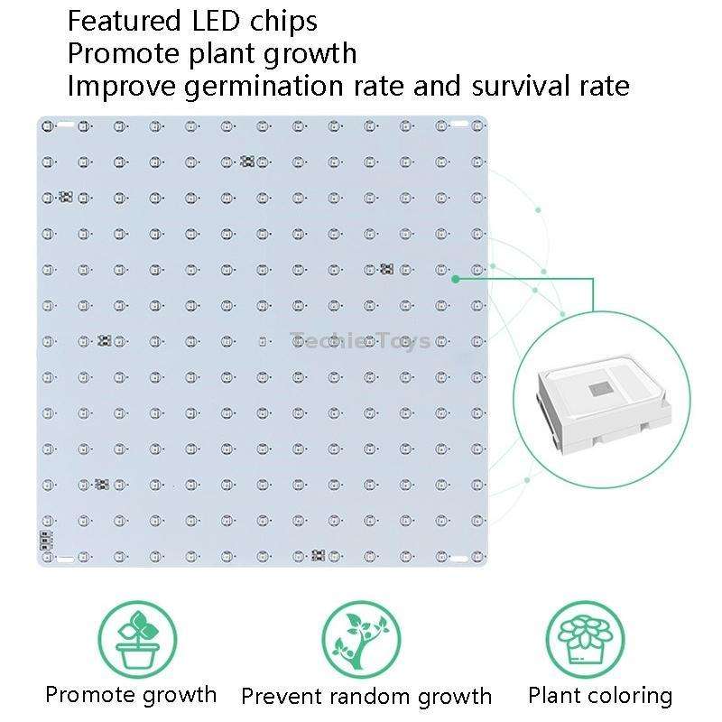 LED Plant Growth Light Indoor Quantum Board Plant Fill Light, Style: D3 45W 169 Beads EU Plug (Sun L