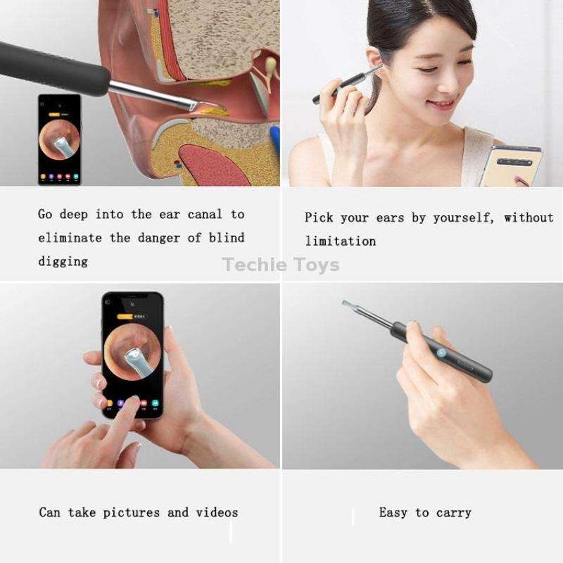 Bebird R1 High-Definition Endoscope Luminous Visual Ear Picking Tool(R1-Classic Black)