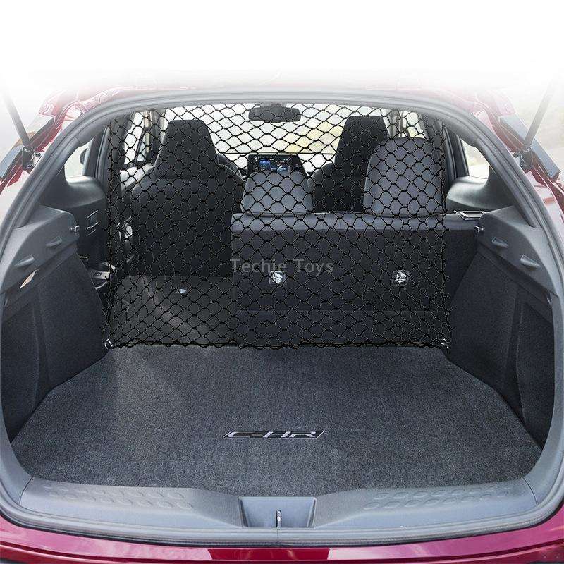 Car Pet Isolation Net Car Back Seat Dog Barrier Safety Net(120x70cm 4 Side Rubber Band)