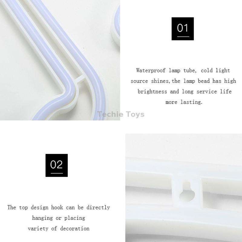Bulb Neon Light Battery USB Dual-Power LED Decorative Modeling Lamp(Warm Light)
