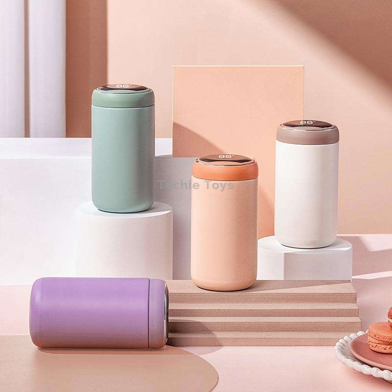 316 Stainless Steel Smart Vacuum Flask Children Portable Mini Display Temperature Cup Big Belly Cup(