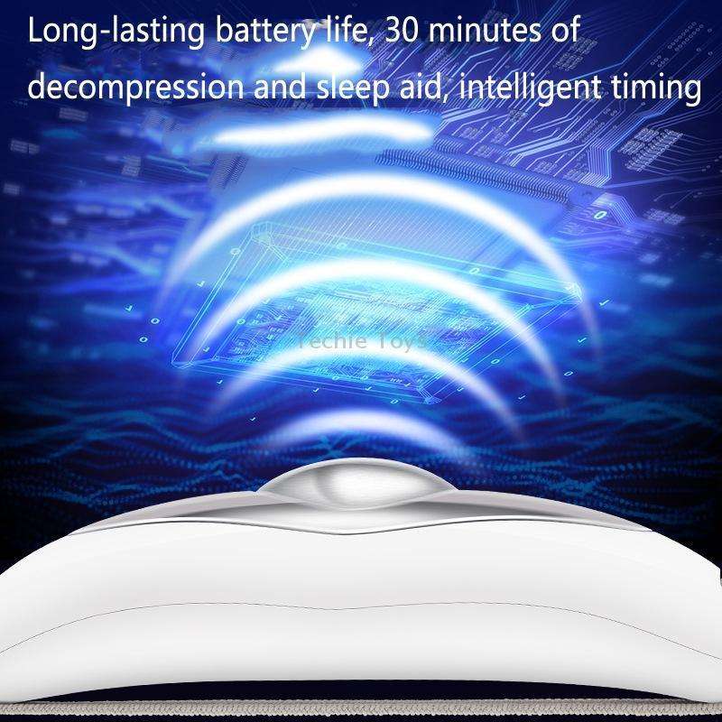 Aimanfun 904 Micro-Current Sleep Aid Portable Wireless Fast Sleep Device(White)