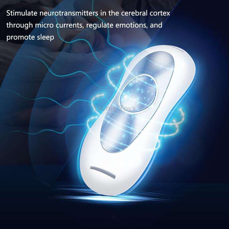 Aimanfun 904 Micro-Current Sleep Aid Portable Wireless Fast Sleep Device(White)