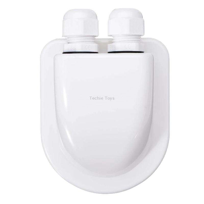 Solar Photovoltaic Plastic Bracket ABS Photovoltaic Car Roof Waterproof Junction Box(White)