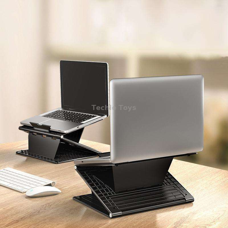 N5 Laptop Stand Portable Double-Layer Multi-Gear Adjustment Heightening Folding Plastic Heat Dissipa
