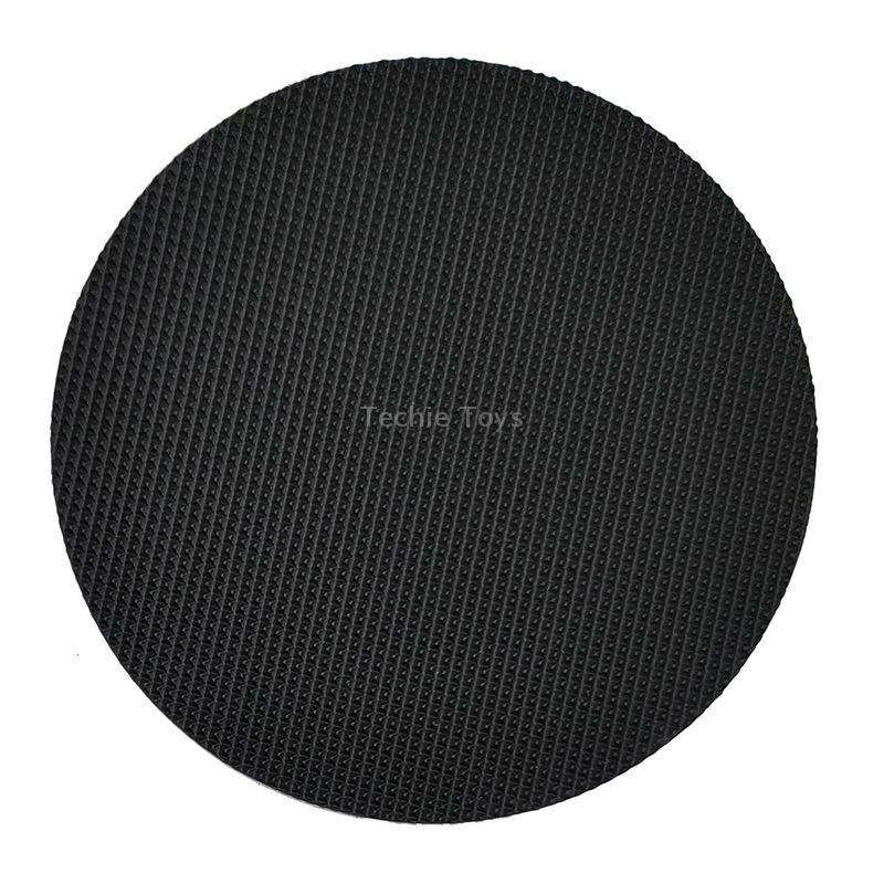 6 PCS / Pack 10cm Bathroom Steps Round PEVA Non-Slip Stickers(Black)