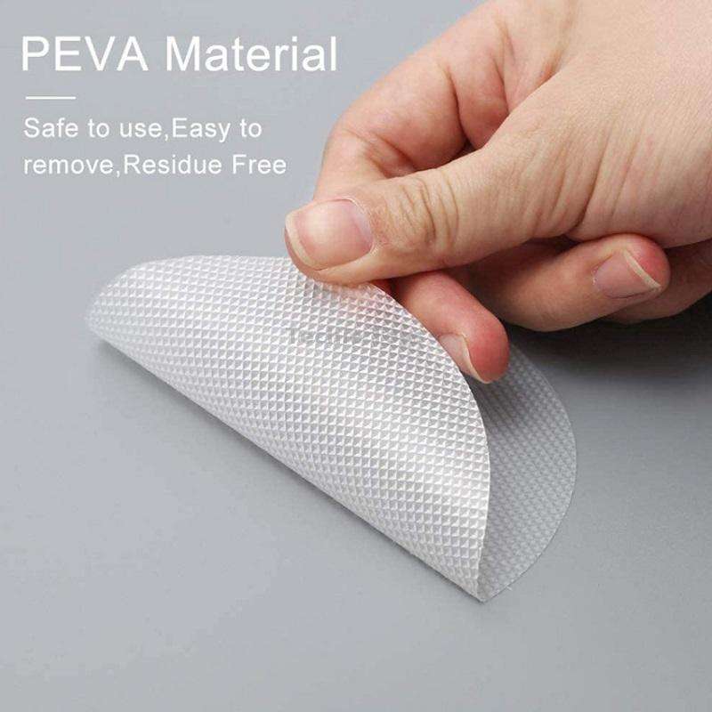 12 PCS / Pack 10cm Bathroom Steps Round PEVA Non-Slip Stickers(Black)