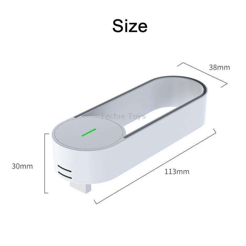 USB Plug-In Negative Ion Air Purifier Odor Deodorizer(White)